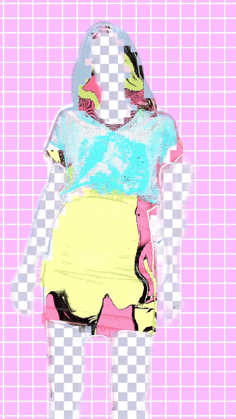 Pixel Sorbet, Augmented Reality work availible on Instagram, 2020